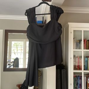 Malia Mills Black Blouse Size L - perfect for day to night!
